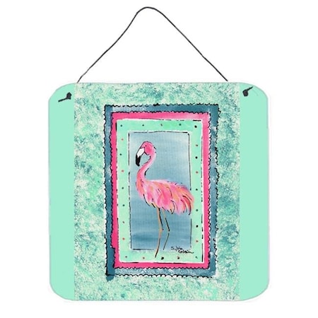 Carolines Treasures Carolines Treasures 8107-BDS66 Bird - Flamingo Aluminium Metal Wall or Door Hanging Prints 8107 8107-BDS66